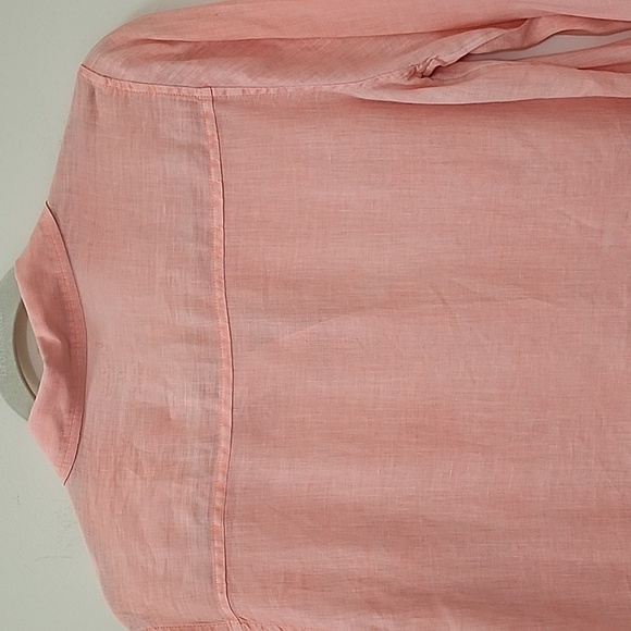 Lilly Pulitzer 100% Linen Women's Sea View Button-Down  Size Medium - Picture 14 of 16